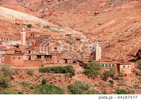 泥のモスクの写真素材