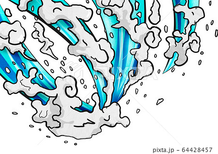 水飛沫のイラスト素材