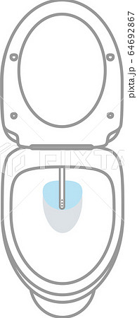 温水洗浄便座のイラスト素材