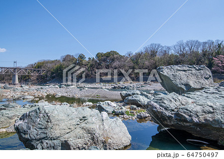 玉淀河原の写真素材