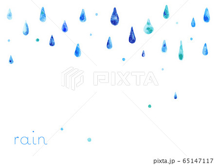 雨 しずく 6月 おしゃれのイラスト素材