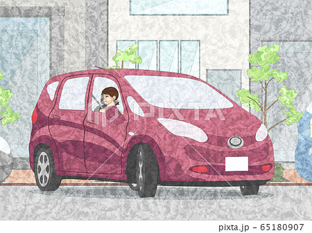 縦列駐車のイラスト素材