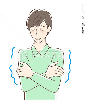 震えるのイラスト素材