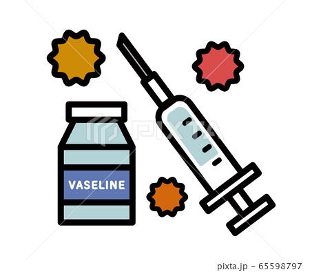 インフルエンザ インフルエンザ予防接種 インフルエンザ予防 マークのイラスト素材