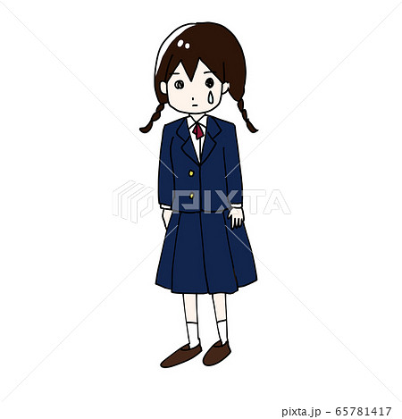 女子校のイラスト素材