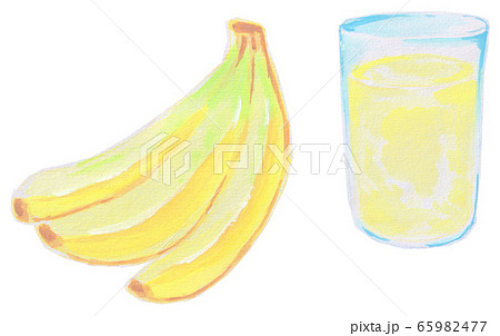 バナナジュースのイラスト素材