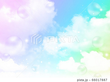 虹色 グラデーション 背景素材 背景画像のイラスト素材