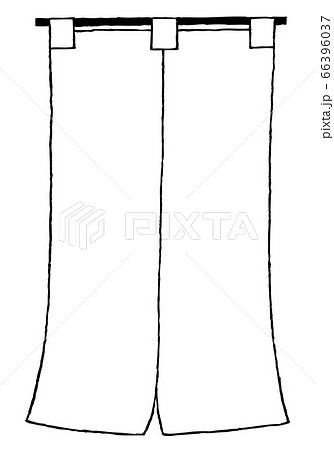 レトロ イラスト 線画 背景のイラスト素材