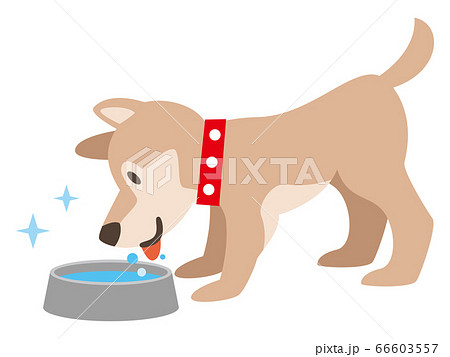 犬熱中症のイラスト素材