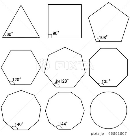 正多角形のイラスト素材