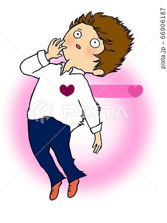 ズキュンのイラスト素材