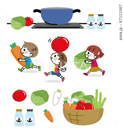食育のイラスト素材