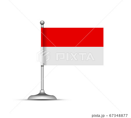 ジャカルタ 国旗の写真素材