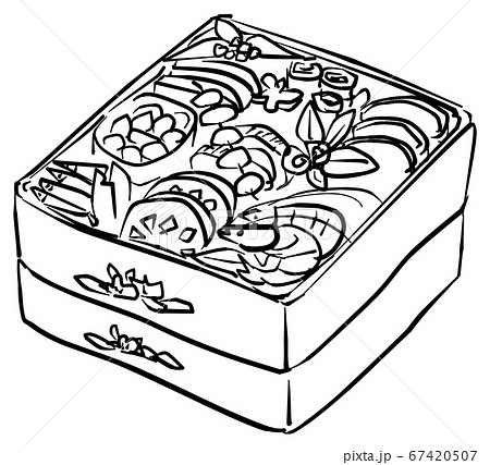 おせち料理のイラスト素材