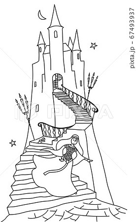 シンデレラ階段の写真素材