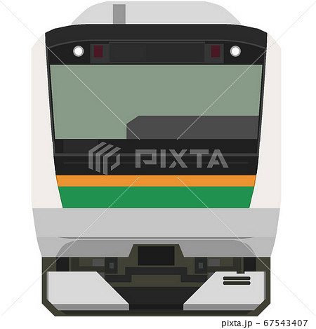 東海道線 通勤 Jr東日本のイラスト素材