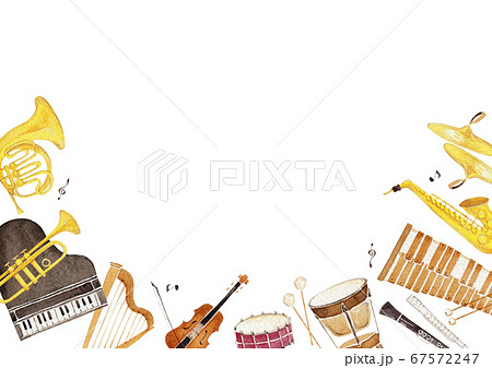管楽器 サックス 楽器 イラストのイラスト素材