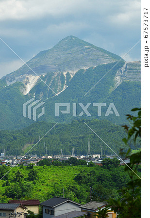 埼玉県 秩父盆地のシンボル 武甲山のアンティーク写真 貴重写真 秩父の