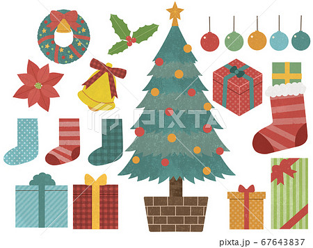 クリスマスモチーフのイラスト素材 Pixta