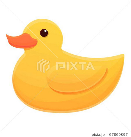 シャワー お風呂 あひる アヒルのイラスト素材