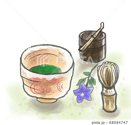 茶道具のイラスト素材