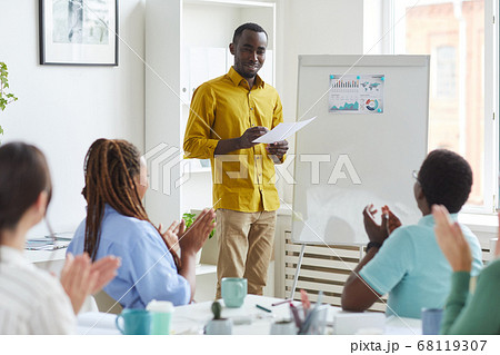 座談会の写真素材