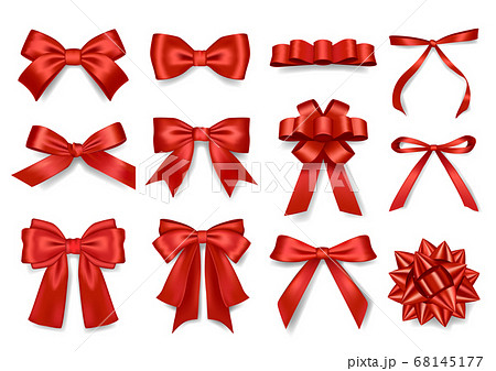 プレゼント リボン クリスマス 華やか 誕生日 ラッピングのイラスト素材