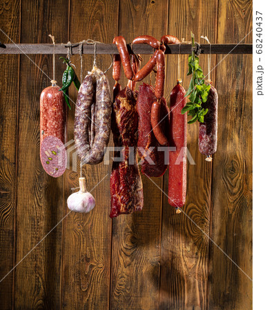 サラミ法の写真素材