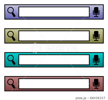 検索窓のイラスト素材