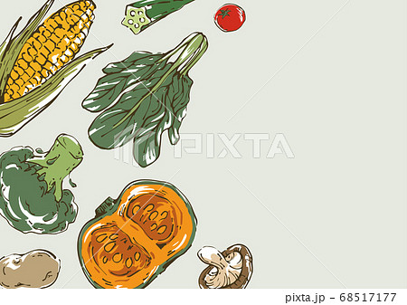 野菜 トウモロコシ イラスト かわいいのイラスト素材
