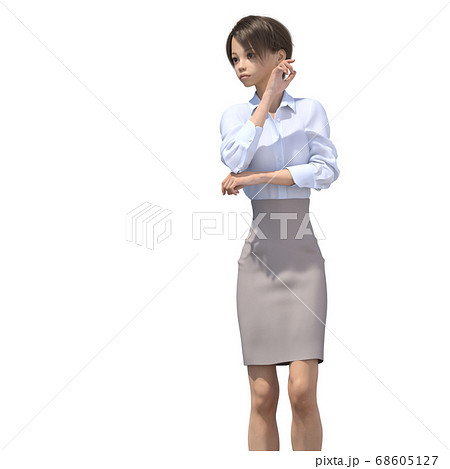 タイトスカート かわいいのイラスト素材