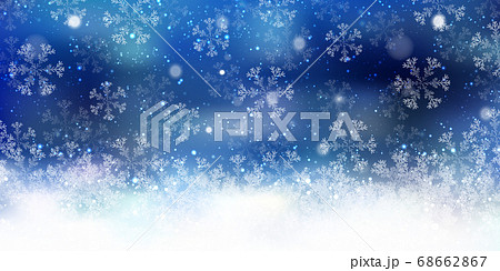 クリスマス　雪　風景　背景