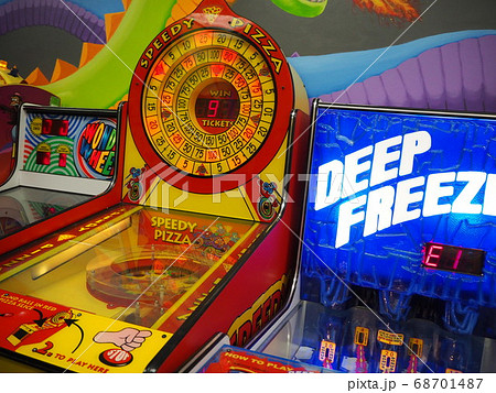 ゲームセンターの写真素材