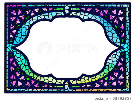 ステンドグラス風のイラスト素材