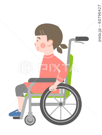 最も好ましい 女の子 車椅子 イラスト 正面 100 ケース イラスト画像アイデア