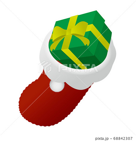 クリスマスブーツのイラスト素材