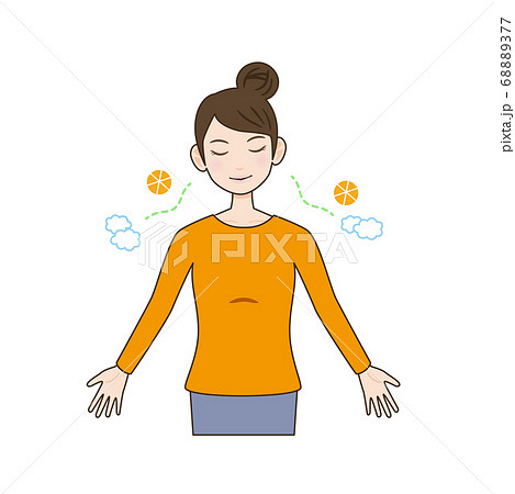 呼吸のイラスト素材