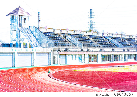 運動場 陸上競技場のイラスト素材集 ピクスタ