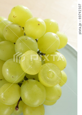 ぶどうの断面の写真素材
