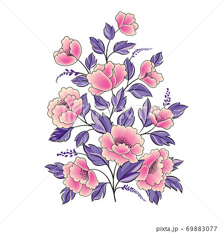 デイジー フレーム イラスト花 花 壁紙 可愛い花 白バックのイラスト素材