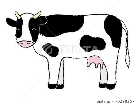 動物 牛 闘牛 水墨画のイラスト素材 - PIXTA