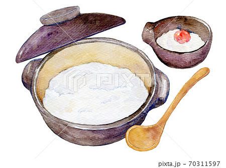 おかゆ イラストのイラスト素材 Pixta
