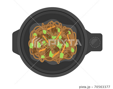 焼きそばのイラスト素材集 ピクスタ