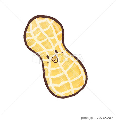 R もっとメルヘンな野菜 落花生 キャラクターのイラスト素材