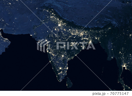 ネパール 地図 世界地図 アジアの写真素材