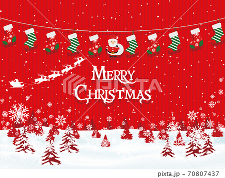 Christmas material collection - Stock Illustration [70513654] - PIXTA
