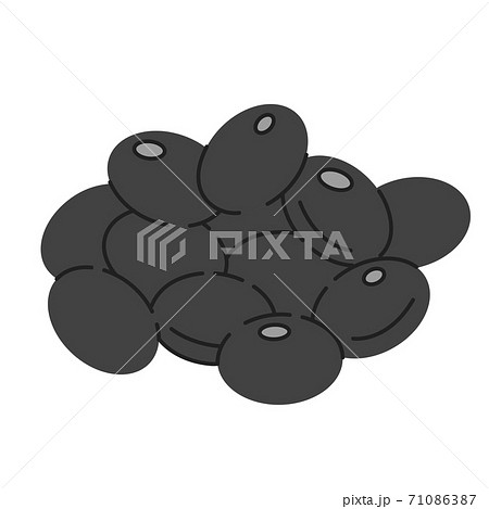 黒豆のイラスト素材