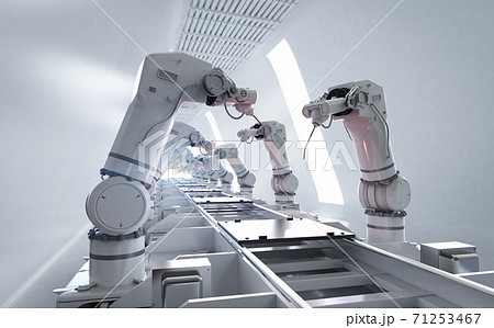 Mini and realy nice robot stock illustration. Illustration of front -  113690971