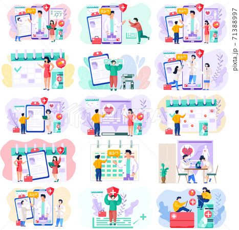 手をクロスのイラスト素材