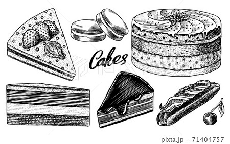 飴 キャンディ お菓子 モノクロのイラスト素材